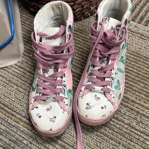 Coach Floral High-Top Sneakers